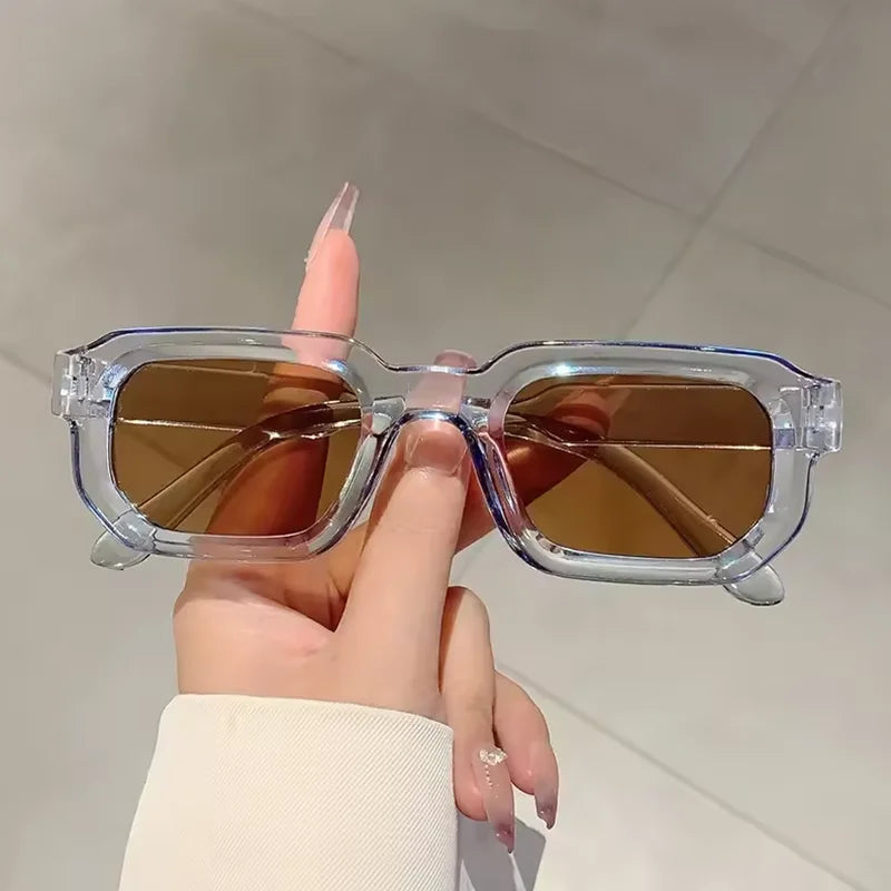 Gafas de sol para hombre con montura rectangular vintage
