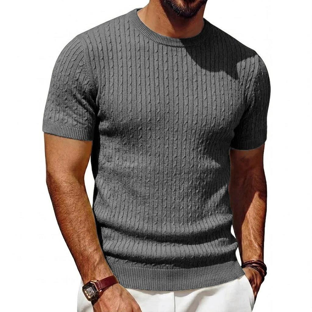 Camisetas masculinas de verano de punto liger