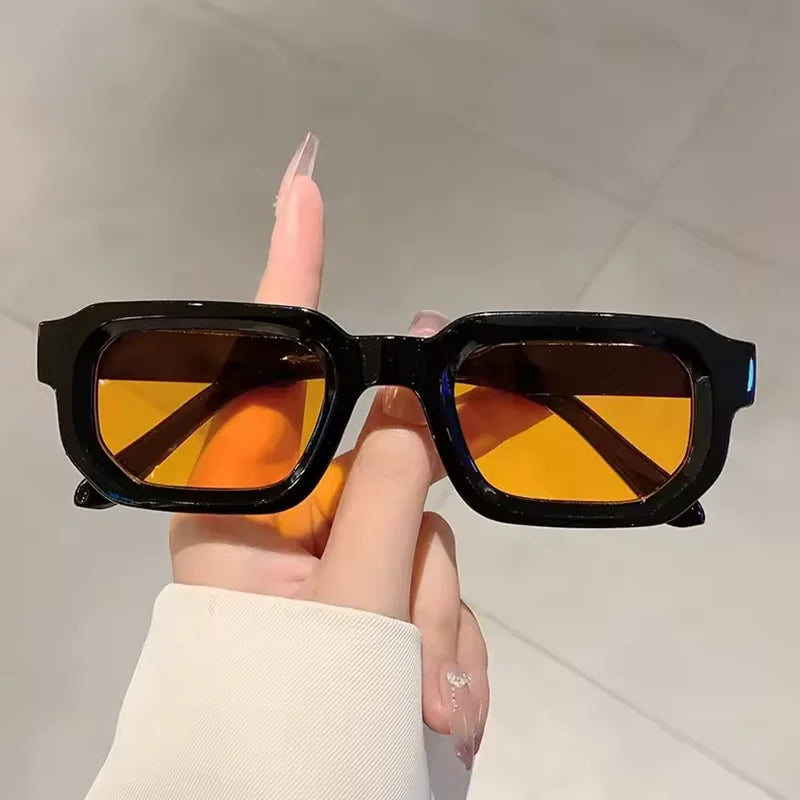 Gafas de sol para hombre con montura rectangular vintage