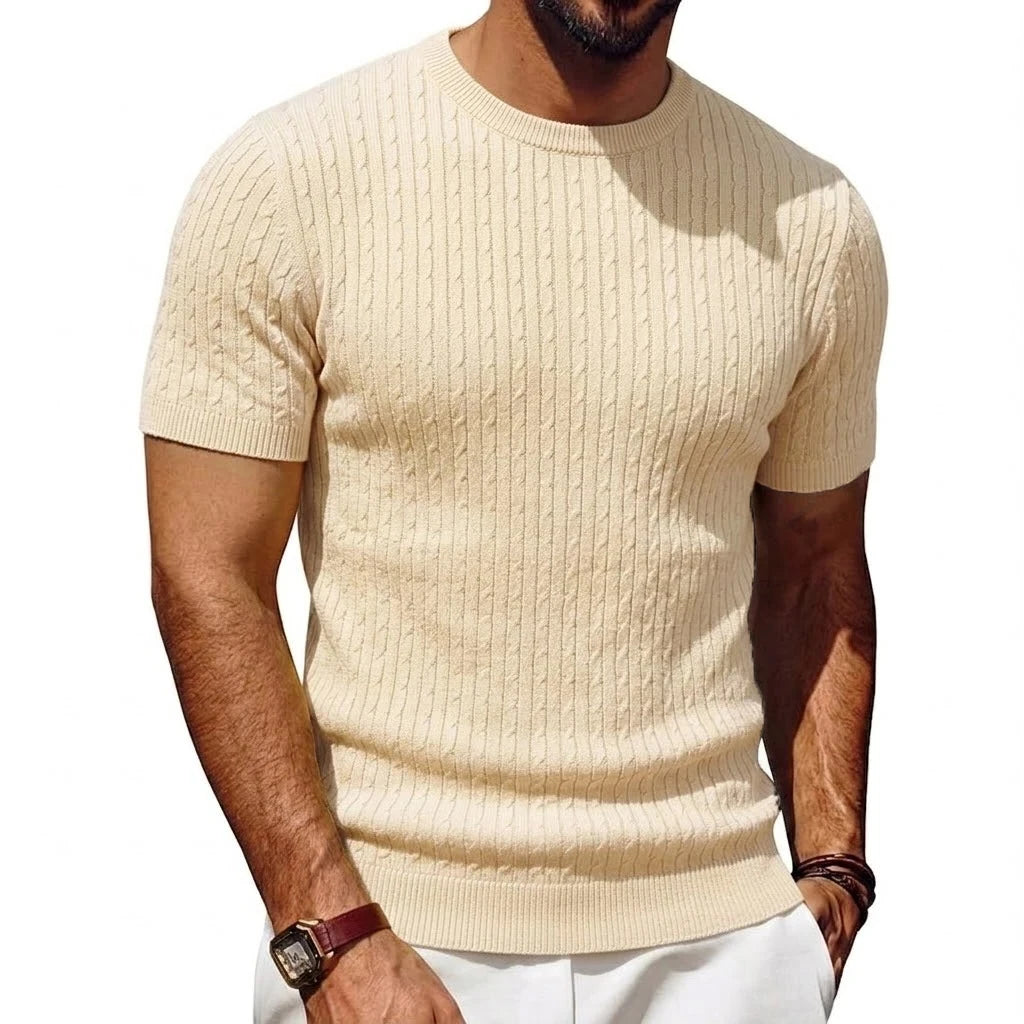 Camisetas masculinas de verano de punto liger