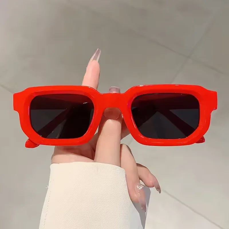 Gafas de sol para hombre con montura rectangular vintage