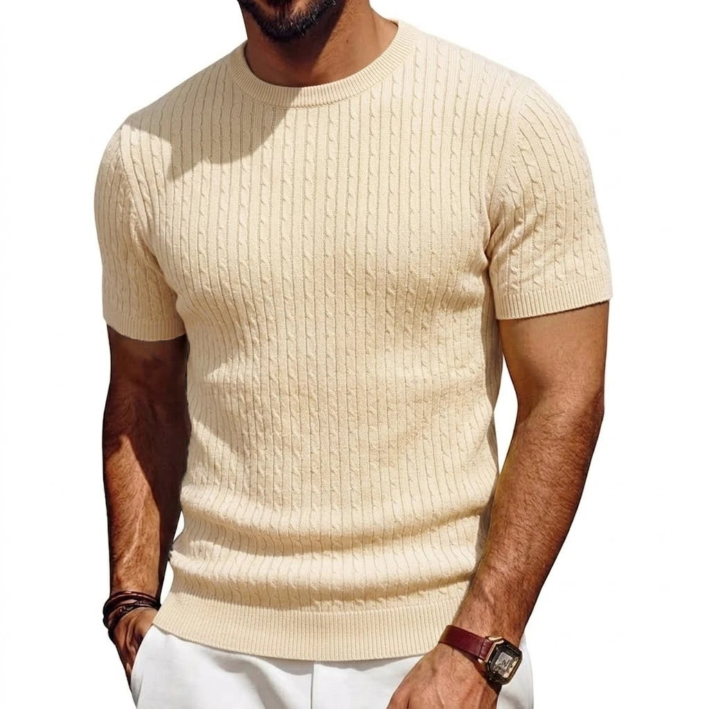 Camisetas masculinas de verano de punto liger