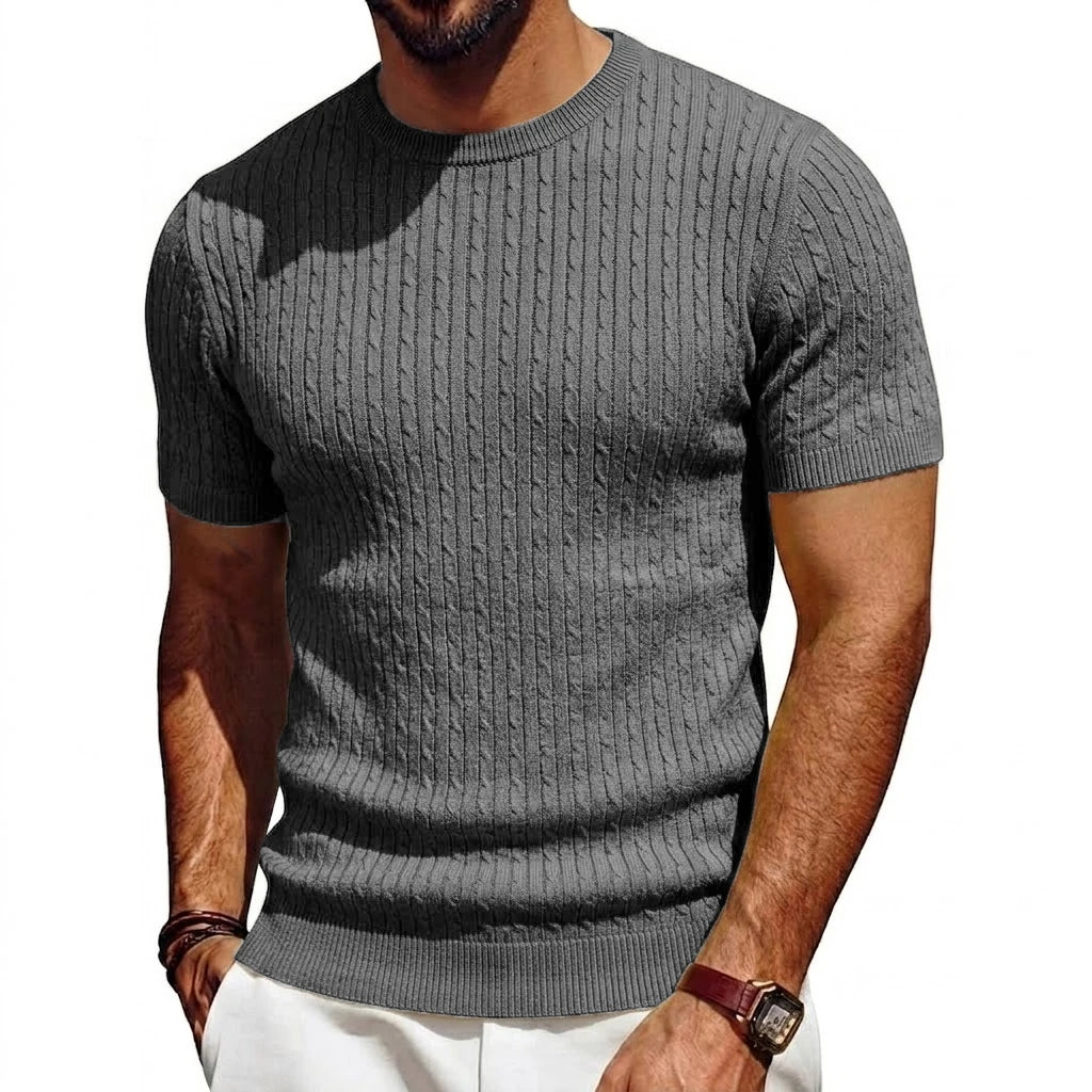 Camisetas masculinas de verano de punto liger