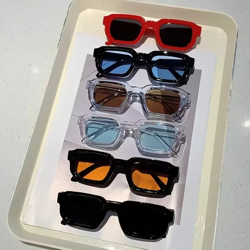 Gafas de sol para hombre con montura rectangular vintage