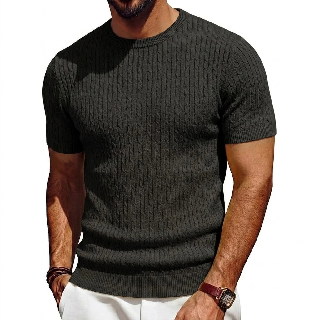 Camisetas masculinas de verano de punto liger