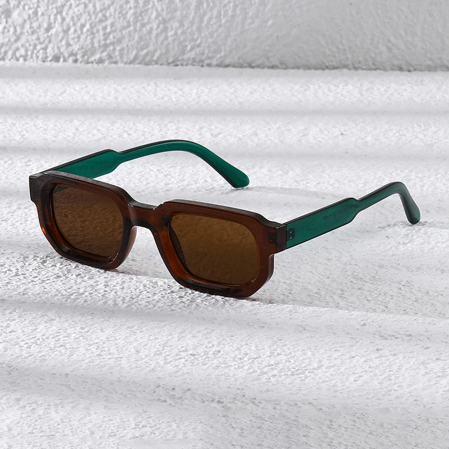 Gafas de sol para hombre con montura rectangular vintage